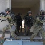 Binh sỹ Mỹ và Hàn Quốc trong một cuộc tập trận chung. (Ảnh: Yonhap/TTXVN)