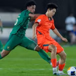 U17 Trung Quốc thắng sốc chủ nhà U17 Saudi Arabia (áo xanh). (Nguồn: AFC)