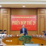 Tổng Bí thư Tô Lâm chủ trì phiên họp thứ 29 Ban Chỉ đạo Trung ương về phòng, chống tham nhũng, lãng phí, tiêu cực. (Ảnh: Thống Nhất/TTXVN)