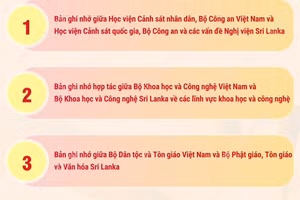 Các văn kiện hợp tác giữa Việt Nam và Sri Lanka