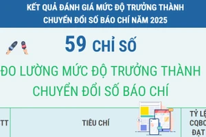 59 chỉ số đo lường mức độ trưởng thành chuyển đổi số báo chí năm 2025