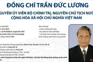 Nguyên Ủy viên Bộ Chính trị, nguyên Chủ tịch nước Trần Đức Lương