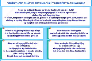 Tiếp tục thực hiện Kết luận số 34 về Chiến lược kiểm tra, giám sát của Đảng