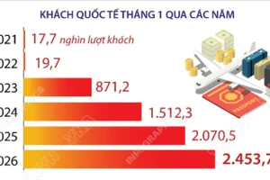 Việt Nam đón gần 2,5 triệu lượt khách quốc tế trong tháng 1