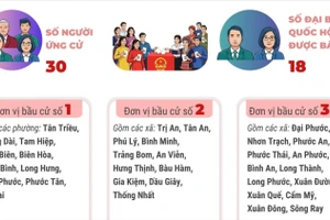Bầu cử Quốc hội và Hội đồng Nhân dân: 6 đơn vị bầu cử của tỉnh Đồng Nai