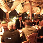 Đại sứ Việt Nam tại Israel Nguyễn Kỳ Sơn phát biểu tại buổi lễ. (Ảnh: Thanh Bình/TTXVN)