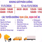 Phân luồng giao thông phục vụ Đại hội đại biểu toàn quốc MTTQ Việt Nam