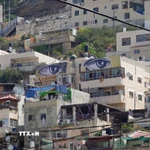 Quang cảnh khu phố Silwan ở Đông Jerusalem. (Ảnh: THX/TTXVN)