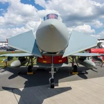 Máy bay chiến đấu đa năng Eurofighter Typhoon của Không quân Đức (Luftwaffe) trong Triển lãm Hàng không ILA Berlin 2016 ở Berlin. (Ảnh: Adobe Stock)