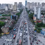 Đường vành đai 3 trên cao hướng ra khỏi trung tâm Thủ đô. (Ảnh: Phạm Kiên/TTXVN)