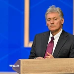Người phát ngôn Điện Kremlin, ông Dmitry Peskov, tại Moskva. (Ảnh: AA/TTXVN)
