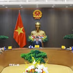Thủ tướng Lê Minh Hưng điện đàm với Thủ tướng Hà Lan Rob Jetten. (Ảnh: Dương Giang/TTXVN)