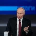 Tổng thống Nga Vladimir Putin phát biểu tại thủ đô Moskva. (Ảnh: THX/TTXVN)