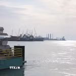 Quang cảnh Vịnh Persian nhìn từ Bushehr, Iran. (Ảnh: THX/TTXVN)