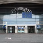 Trụ sở Nghị viện châu Âu tại Brussels, Bỉ. (Ảnh: THX/TTXVN)