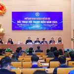 Chủ tịch UBND thành phố Hà Nội Vũ Đại Thắng chủ trì Hội nghị đối thoại với thanh niên Thủ đô năm 2025. (Nguồn: Cổng thông tin điện tử UBND thành phố Hà Nội)