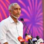Tổng thống Maldives Mohamed Muizzu. (Ảnh: AFP/TTXVN)