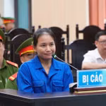 Bị cáo Bùi Thị Măng tại phiên tòa.
