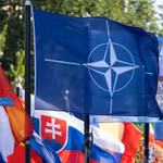 Hình ảnh cờ NATO và cờ của các nước thành viên NATO trong Hội nghị thượng đỉnh NATO tháng 6/2025 tại The Hague, Hà Lan. (Nguồn: Getty Images)