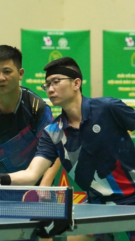 Giải Vô địch Bóng bàn Cúp Hội Nhà báo Việt Nam năm 2024. (Ảnh: PV/Vietnam+)