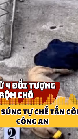 Bắt giữ 4 đối tượng trộm chó, dùng súng tự chế tấn công công an