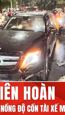 Tài xế Mercedes vi phạm nồng độ cồn trong vụ tai nạn liên hoàn ở Hà Nội