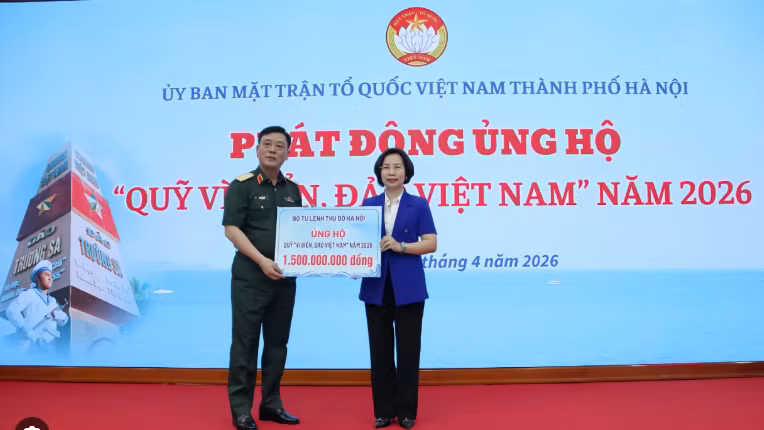 Hà Nội phát động ủng hộ Quỹ “Vì biển, đảo Việt Nam” năm 2026. (Nguồn: Hanoimoi)