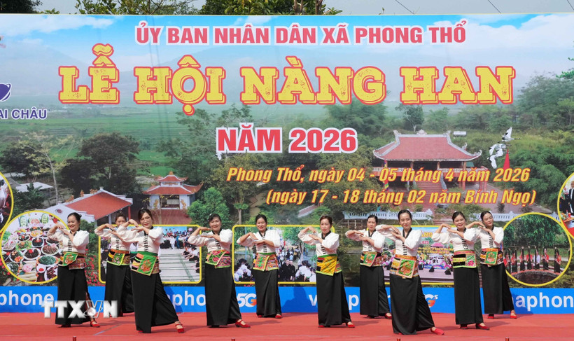 Lễ hội Nàng Han được tổ chức vào ngày 15/2 âm lịch hàng năm. (Ảnh: Nguyễn Oanh/TTXVN)