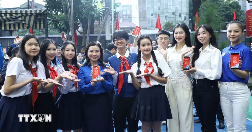 Bồi dưỡng thanh niên trở thành lực lượng kế cận xuất sắc của Đảng. (Ảnh: Hạnh Quyên/TTXVN)