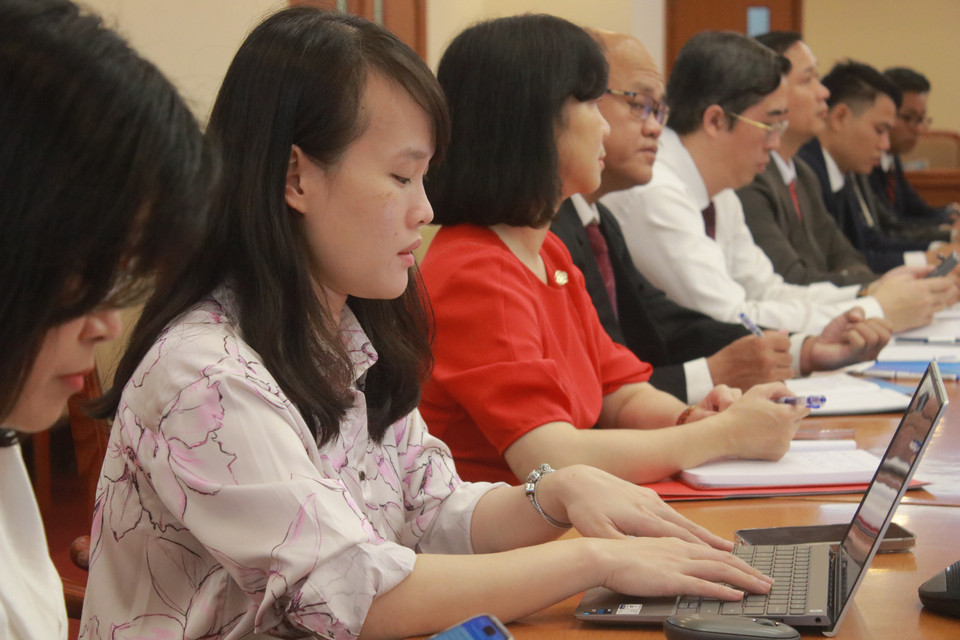 Vì vậy ông kỳ vọng những kinh nghiệm từ Báo Điện tử VietnamPlus sẽ giúp lãnh đạo Tạp chí Alunmay trong việc nghiên cứu, vận dụng phù hợp cách vận hành tờ báo trong tương lai. (Ảnh: Minh Anh/Vietnam+)