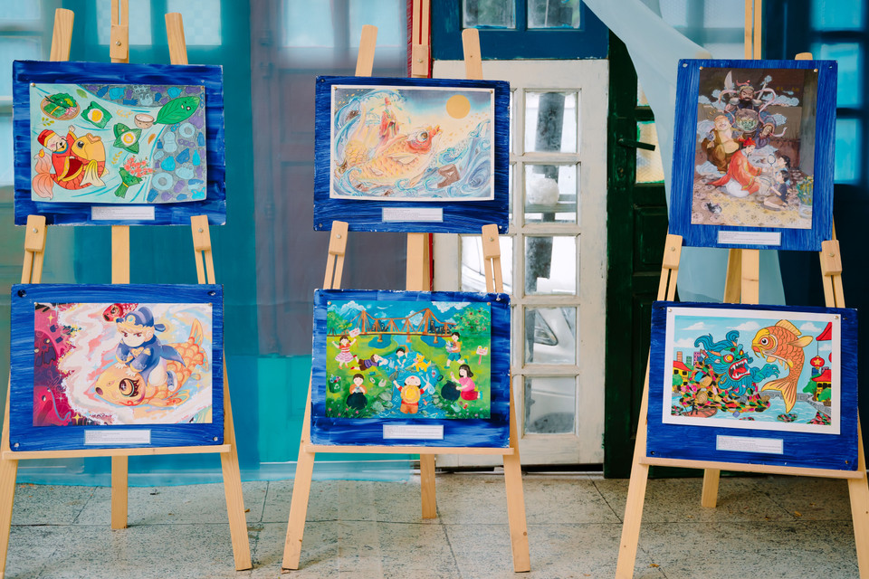 Triển lãm Xuân xanh-Tết lành là một hoạt động thuộc chiến dịch "Kitchen God Day 2025 - Cứu dòng nước, rước ông Táo" của tổ chức Keep Vietnam Clean. (Ảnh: CTV/Vietnam+)