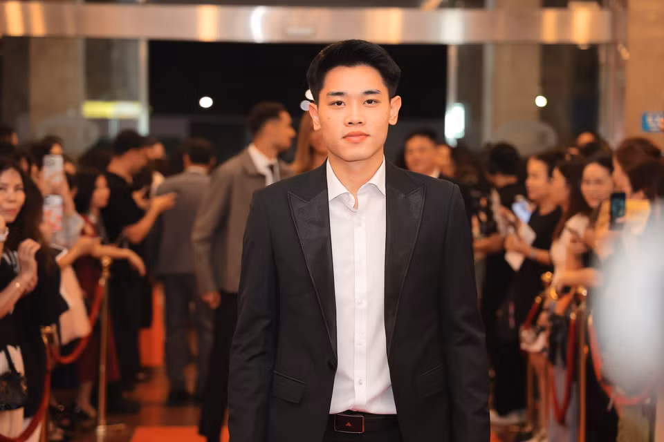 Cầu thủ Đình Bắc - tiền đạo điển trai của bóng đá nam Việt Nam. (Ảnh: Minh Anh/Vietnam+)