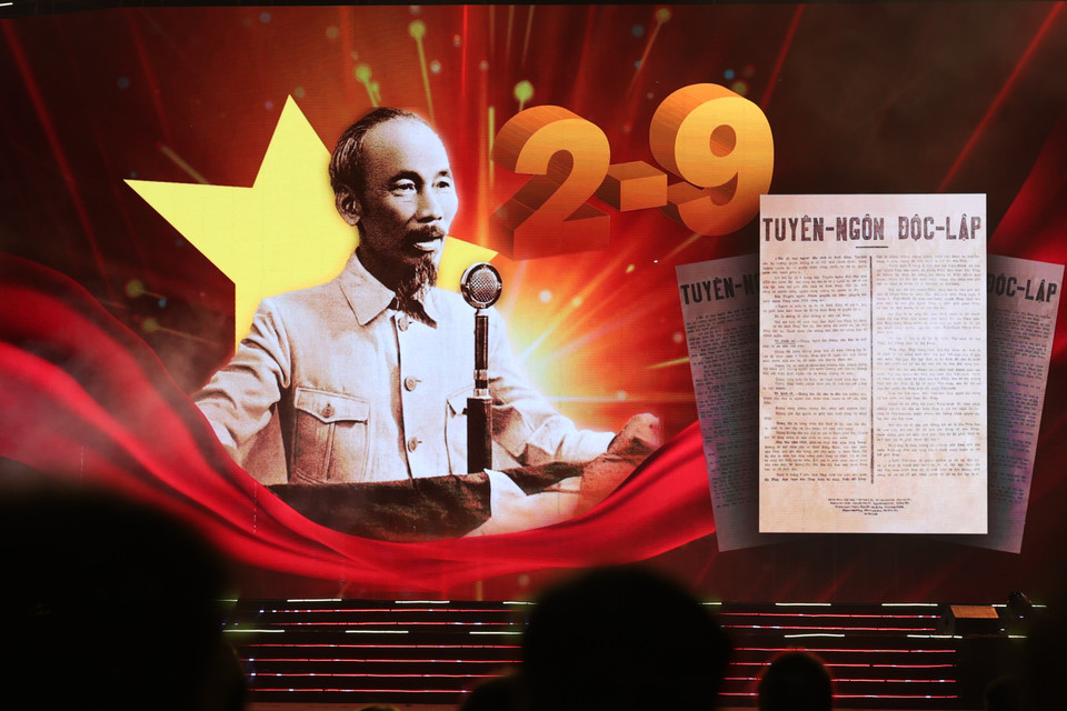 80 năm trước vào chiều 2/9/1945 tại Quảng trường Ba Đình lịch sử, Chủ tịch Hồ Chí Minh đã đọc lời Tuyên ngôn độc lập, khai sinh nước Việt Nam Dân chủ Cộng hòa. (Ảnh: Minh Anh/Vietnam+)
