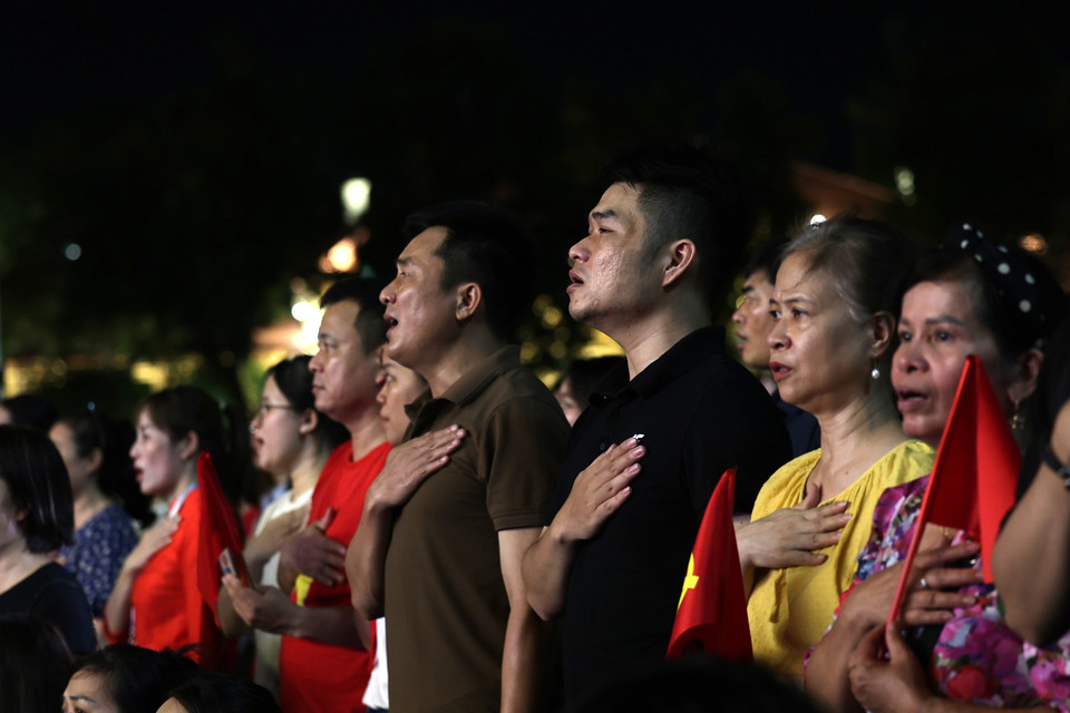 Hàng triệu trái tim yêu nước tại Việt Nam đang hướng đến dịp kỷ niệm lớn của dân tộc. (Ảnh: Minh Anh/Vietnam+)