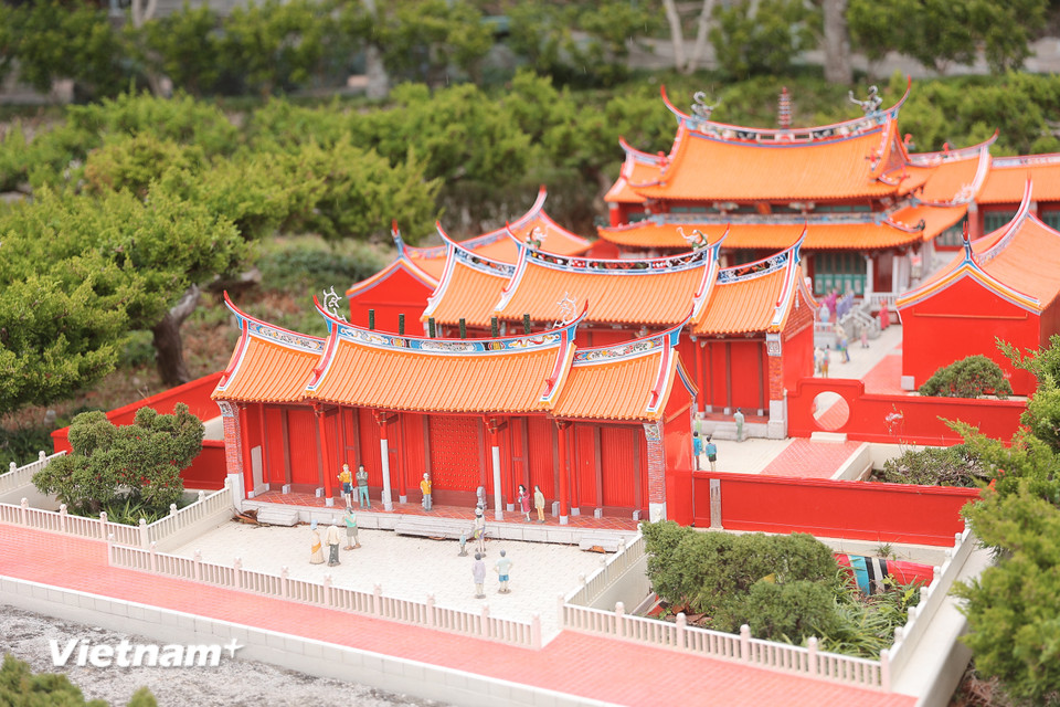 Đền thờ Khổng Tử tại thành phố Chương Hóa. (Ảnh: Minh Anh/Vietnam+)