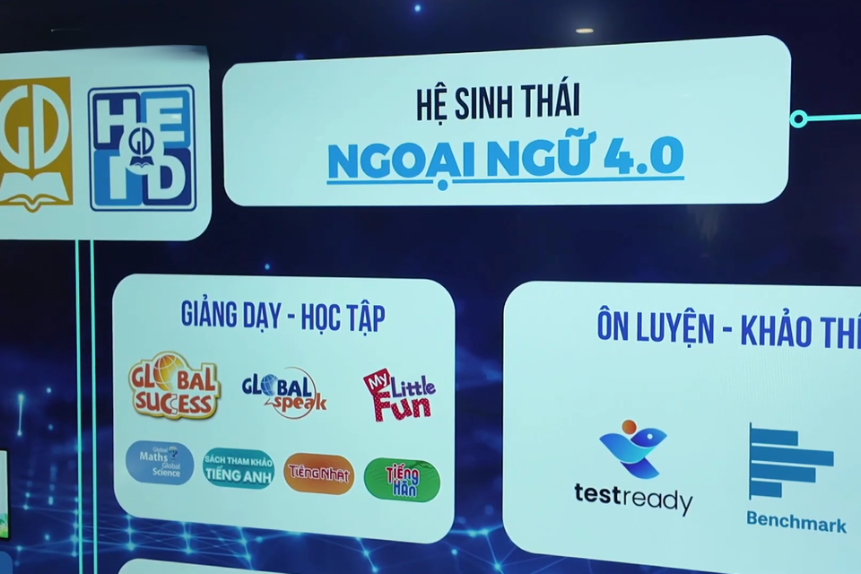 Những sản phẩm này không chỉ đáp ứng nhu cầu học tập và giảng dạy hiện đại mà còn hỗ trợ tối đa cho giáo viên và học sinh trong việc tiếp cận tri thức mọi lúc, mọi nơi. (Ảnh: PV/Vietnam+) ﻿