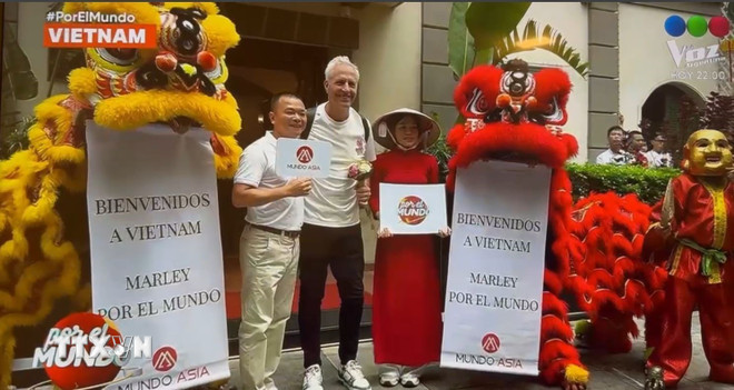 Cảnh trong phóng sự về Việt Nam. (Ảnh: Diệu Hương/TTXVN) ttxvn-truyen-hinh-argentina-gioi-thieu-ve-dat-nuoc-va-con-nguoi-viet-nam3.jpg