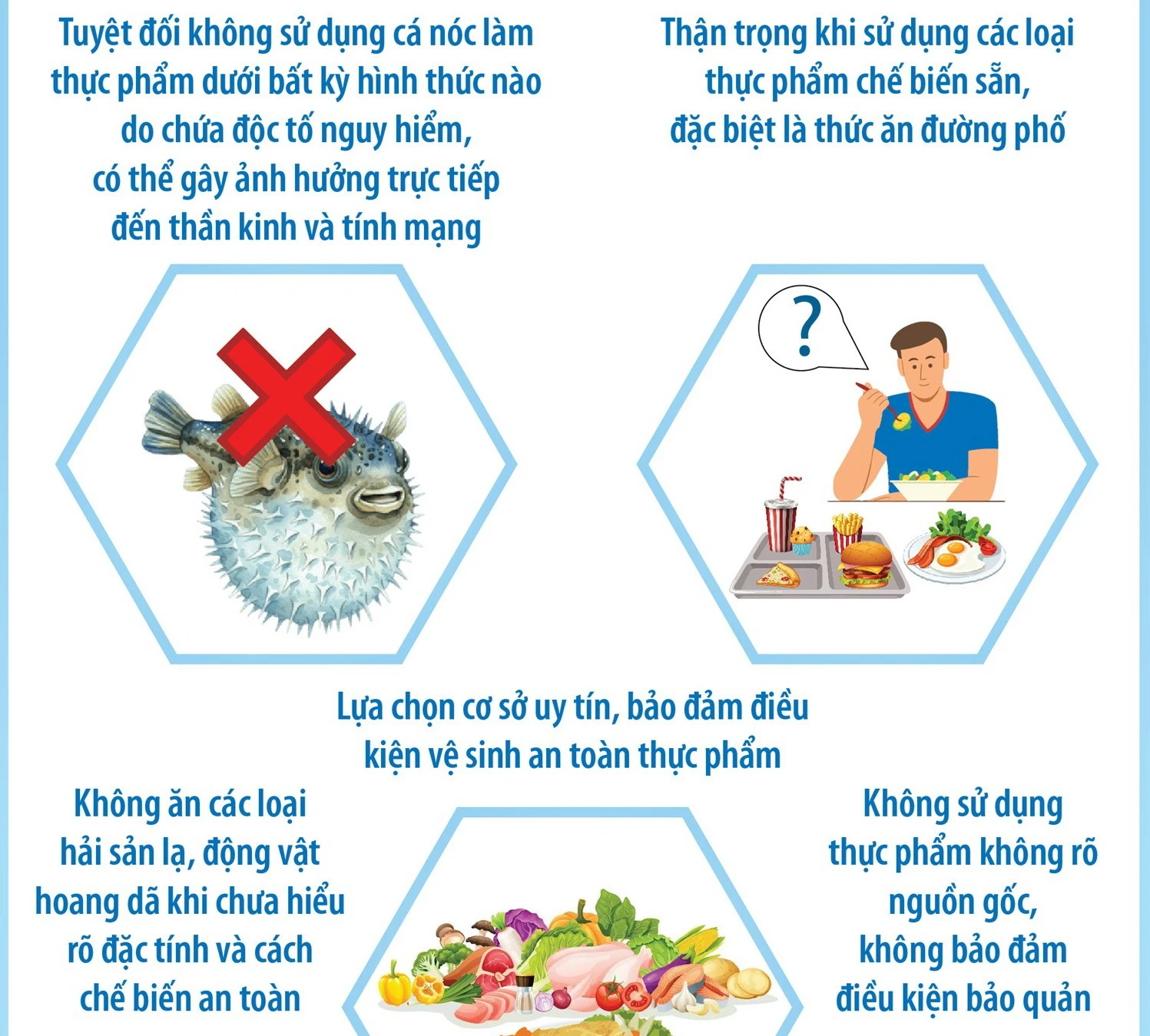 Cảnh báo ngộ độc từ cá nóc và thực phẩm đường phố: Nguy cơ tiềm ẩn khắp nơi