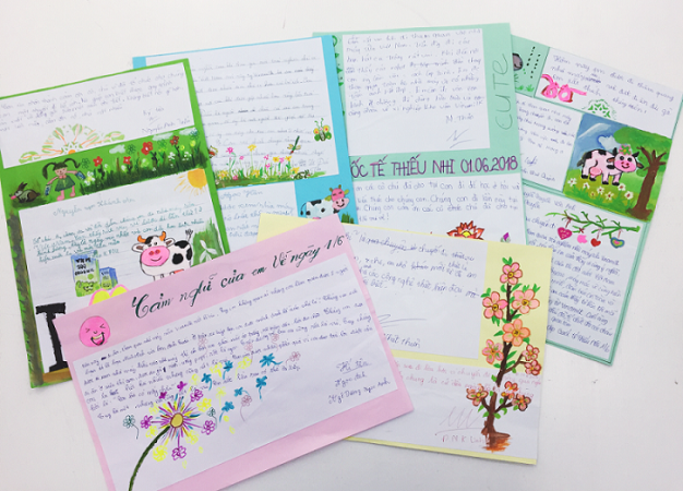 Những cảm nhận chân thành, dễ thương của các bé sau chuyến tham quan. (Ảnh: PV)