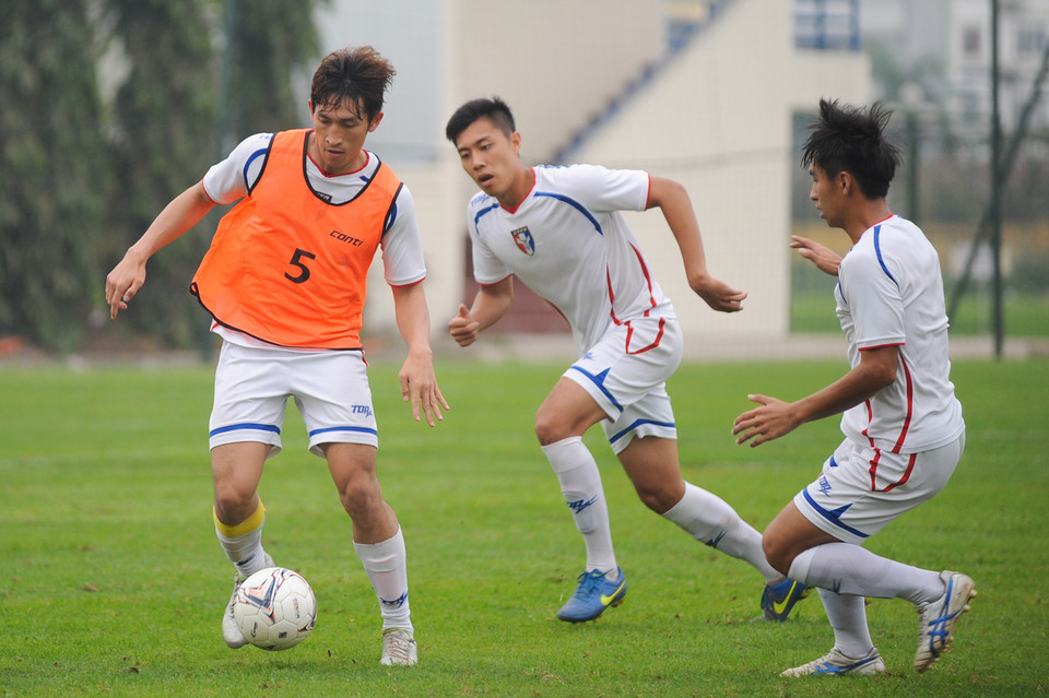 Ở trận lượt đi, Đài Loan chỉ thua 1-2 trước Việt Nam trong một thế cục khá sòng phẳng. (Ảnh: Đỗ Đen/Vietnam+)