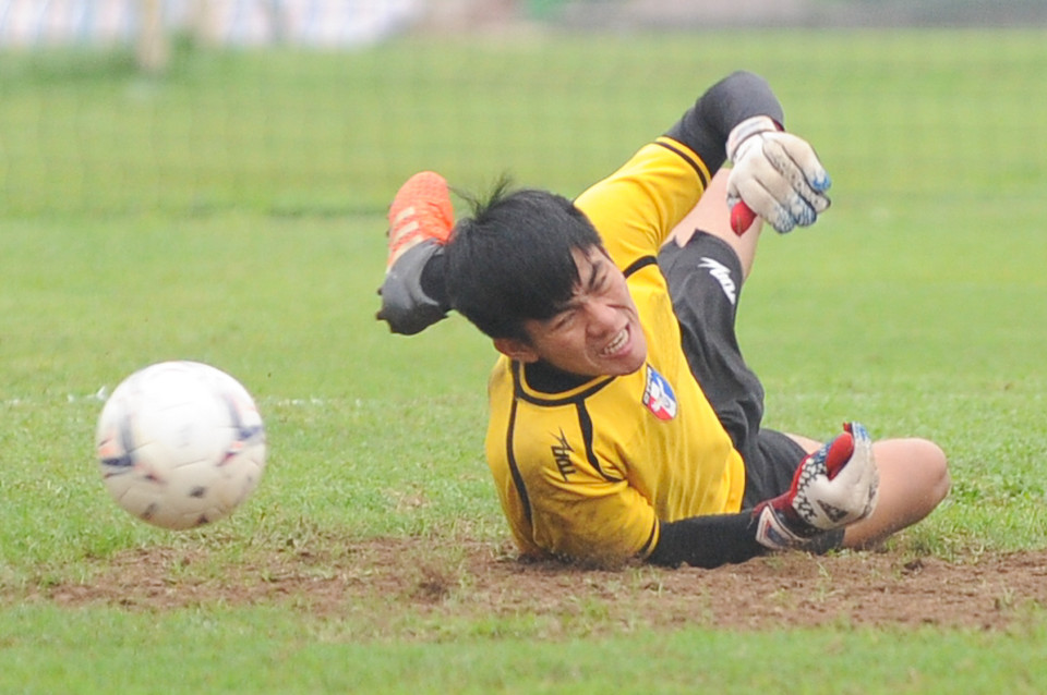 Cú dứt điểm của các chân sút Đài Loan khá chất lượng và được tập luyện kỹ. (Ảnh: Đỗ Đen/Vietnam+)