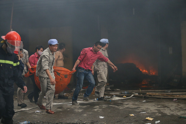 Thiệt hại ban đầu ước tính khoảng 10 tỷ đồng. (Ảnh: Minh Chiến/Vietnam+)