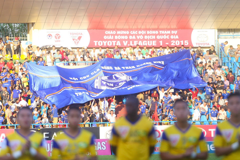 Sân Cẩm Phả không còn là điểm tựa vững chắc của Than Quảng Ninh khi họ đang thể hiện phong độ trồi sụt tại đây. (Ảnh: Minh Chiến/Vietnam+)