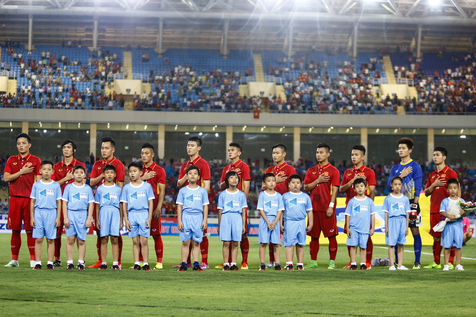 Chỉ có khoảng 10.000 cổ động viên tới sân theo dõi U22 Việt Nam đấu U20 Argentina. (Ảnh: Minh Chiến/Vietnam+)