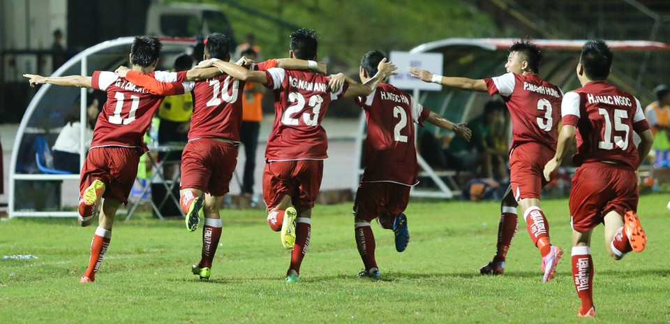 Chiến thắng 3-0 giúp U21 Việt Nam rộng đường vào bán kết. (Ảnh: Minh Chiến/Vietnam+)