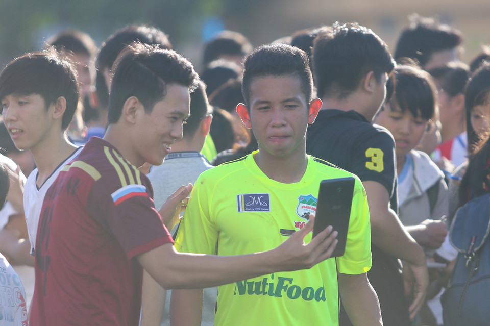 Hồng Duy là một trong những cầu thủ được săn đón nhất đội hình U19 Hoàng Anh Gia Lai JMG. (Ảnh: Minh Chiến/Vietnam+)