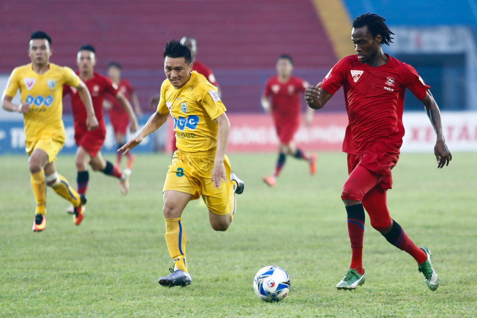 Người đồng đội của Stevens là Fagan đã chơi tốt hơn rất nhiều. Huấn luyện viên cả hai đội đều dành những lời ngợi khen cho Fagan. (Ảnh: Minh Chiến/Vietnam+)