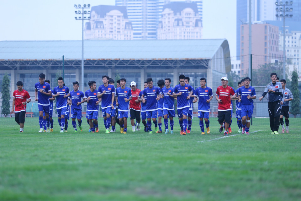 Điều kiện thời tiết tại Hà Nội những ngày vừa qua là khá lý tưởng cho Olympic Việt Nam. (Ảnh: Minh Chiến/Vietnam+)