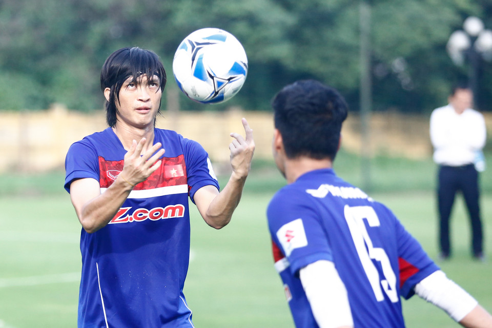 U22 Việt Nam sẽ tiếp tục chú trọng thể lực trong tuần tập trung đầu tiên. Đội sẽ chỉ chú ý hơn tới chiến thuật khi di chuyển vào Thành phố Hồ Chí Minh hôm 13/7. (Ảnh: Minh Chiến/Vietnam+)