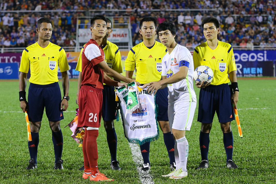 Gặp lại đối thủ U21 Việt Nam, 90 phút phía trước của Công Phượng được dự đoán là cực kỳ khó khăn. (Ảnh: Minh Chiến/Vietnam+)